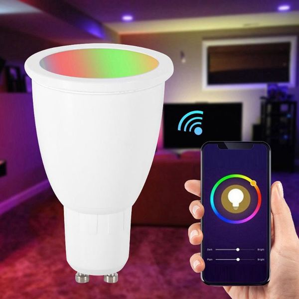 

bulbs smart wifi light cup multi-function dimmable color compatible with alexa google e27 gu10 gu5 3 e14
