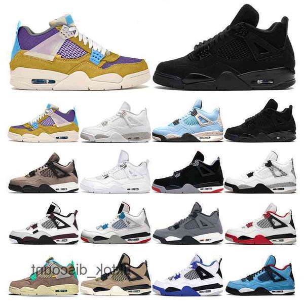 

9ii1 2021 mens basketball shoes 4s jumpman 4 taupe haze desert moss women university blue white oreo black cat bred sports sneakers trainers