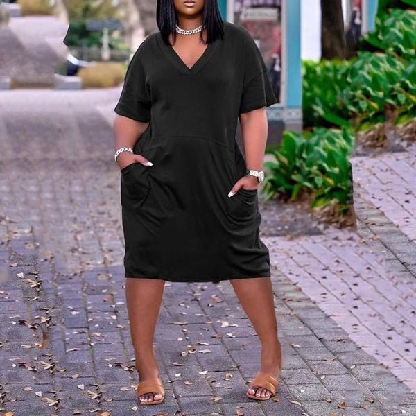 

maternity dresses summer pregnancy for women casual v-neck short sleeve strap open back big size dress idos de talla grande#30, White