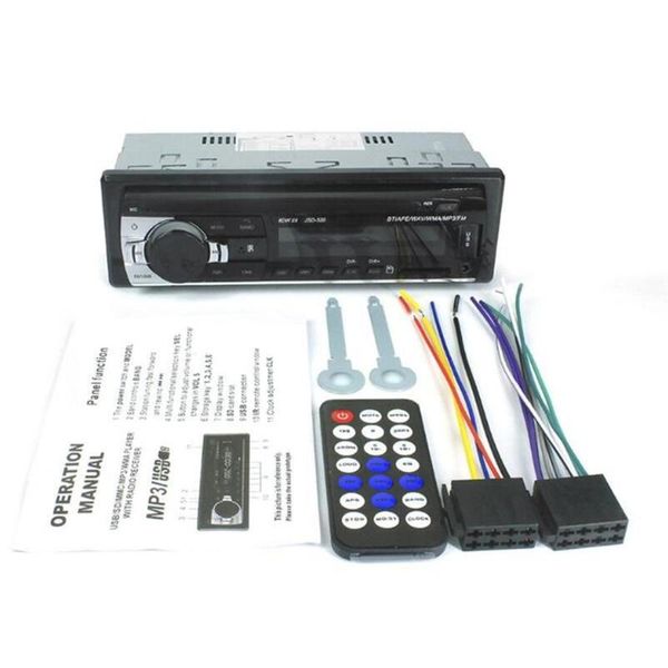 

car video autoradio stereo radio fm aux input receiver usb jsd-520 12v in-dash 1 din mp3 multimedia player