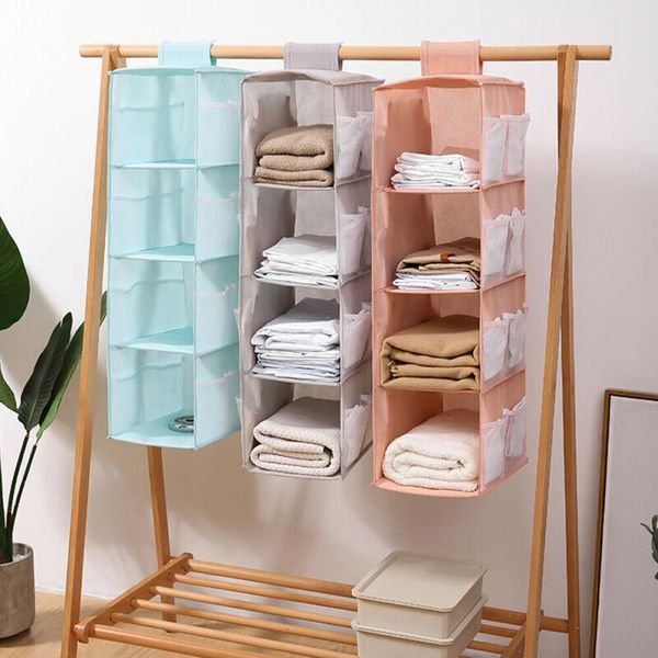 

storage boxes & bins 2/3/4 layer tidy hanger bra hanging wardrobe organiser shelf clothes bag home accessories drop/wholesale