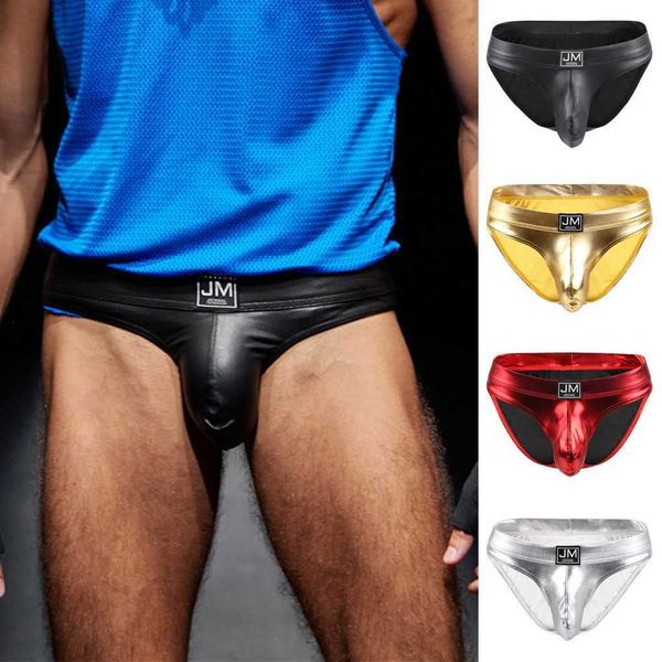 

pu leather gay underwear men briefs jockstrap tanga homme slip lingerie erotic homens thongs and g strings cueca underpants p0812, Black;white