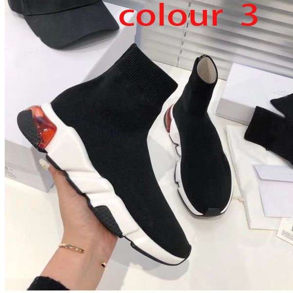 

knitted elastic socks boots spring autumn classic gym casual women shoes fashion platform men sports boot lady climbing thick sneakers large, Black
