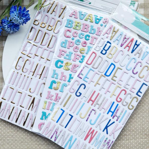 

gift wrap lovely alphabet set for scrapbooking diy projects/po /card making crafts