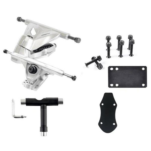 

skateboard trucks steering rack alloy anti-wear land surfing longboard c7 ground-rotating bracket bridge skateboarding