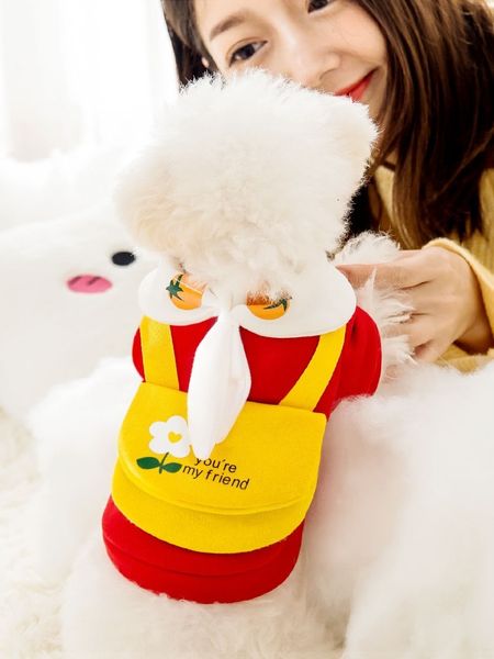 

cute satchel dog cloth spring wear thin teddy bear law fight cat small puppy pet