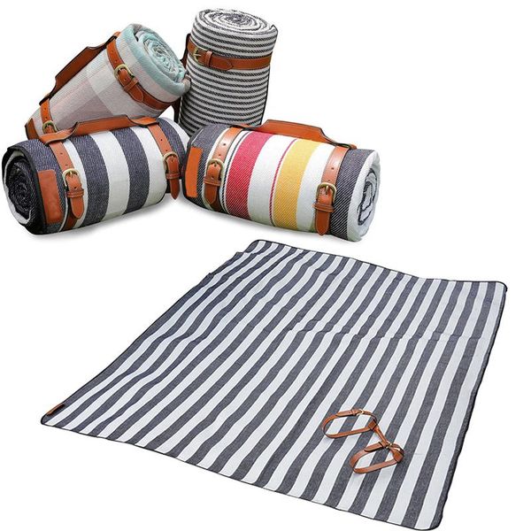 

outdoor pads 200*200cm foldable waterproof picnic mat plaid fashion thicken pad breathable soft portable camping travel beach blanket