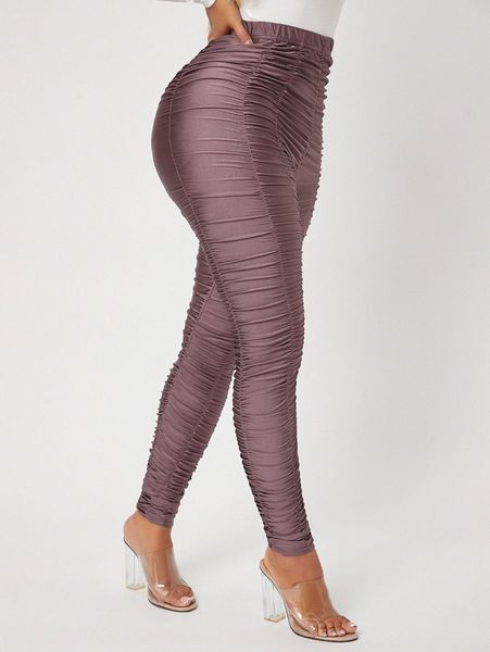 

sxy high waist ruched leggings s4pm#, Black