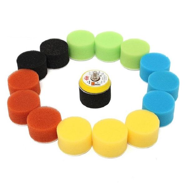 

16pcs clean buffer car cleaning soft vehicle accessories foam applicator wax sponge dust remove auto care polishing pad products