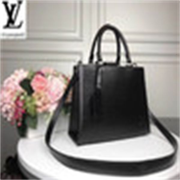 

evening brand designer luxury 5xl9 totes m51334 black corrugated leather kleber body handbag handbags bags handles cross shoulder bags b
