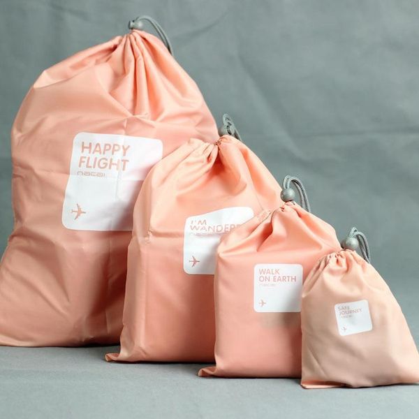 

travel storage bag waterproof clothing finishing debris underwear bra small beam pocket four-piece cloth cosmetic bags & cases