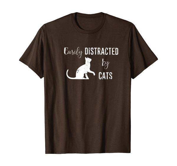 

Easily Distracted By Cats T-shirt, Mainly pictures