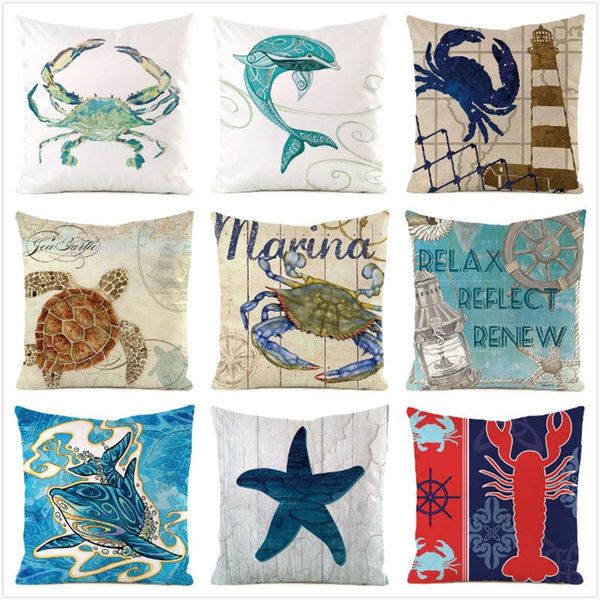 

cushion/decorative pillow 45cm*45cm starfish from the oasis imitated silk fabric throw covers couch cushion cover home decorative pillows