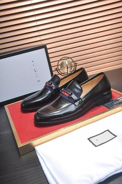

mm 2021 pattern high-end casual men's shoe handmade oxford leather shoes pointed toe business dress shoes 11, Black