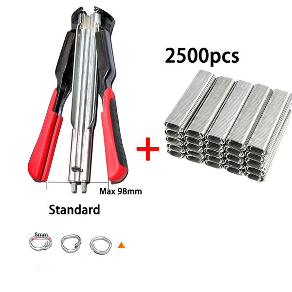 

professional hand tool sets 2500pcs nails for animal fence poultry cage clamp ring c-type clip installation equipment rings pliers