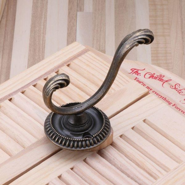 

hangers & racks vintage retro clothes dual hook hat bag coat organizer wall mounted door c5ac