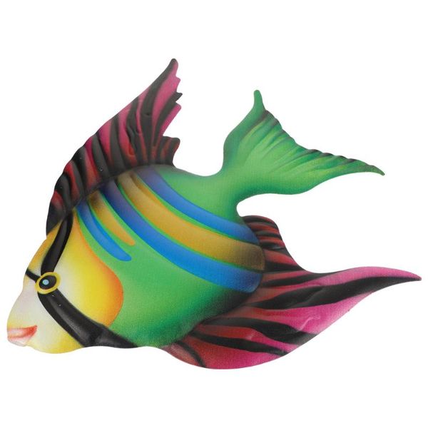 

fish wall ornament wrought iron metal hanging art decor adornment wallpapers