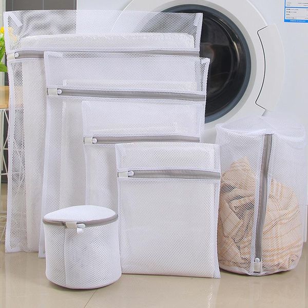 

laundry bags 2 pcs coarse mesh washing machine bag net case, clothes organizer for , socks, bras, travel