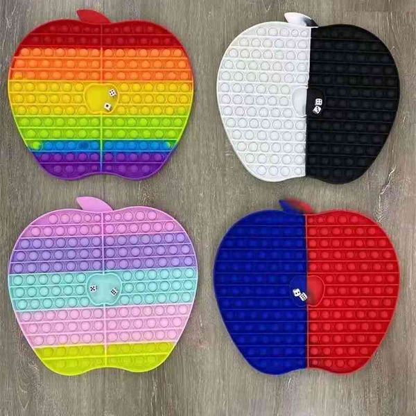 

2021 new 30cm chessboard apple finger bubble music deskgame rat killing pioneer educational toy