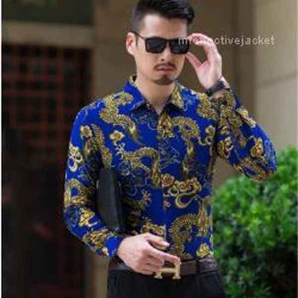 

men's polos lapel neck designer mens shirts long sleeve print casual tees fashion breathable male clothing slim, White;black