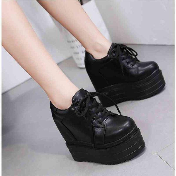 

fashion women's 13cm wees heel lace up black white ladies walk shoes