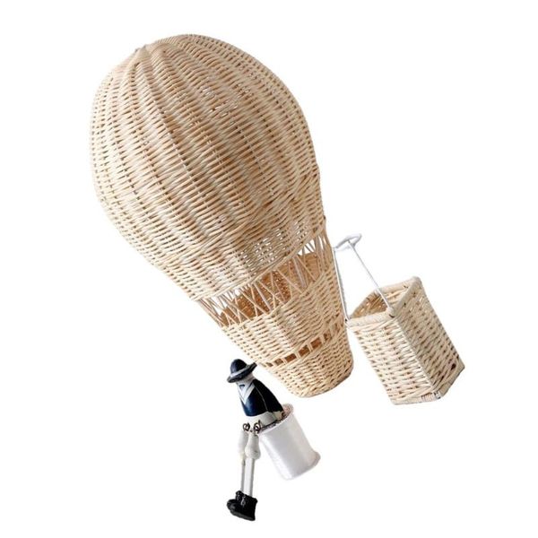 

decorative objects & figurines 1pc rattan air balloon wedding party decoration home hanging