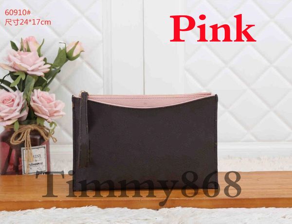 9 Colori Moda donna di lusso Designer pochette pochette da donna pochette da donna Moda uomo Pochette Classic Document Bags Cover Bag pochette femmes con Dust Bag