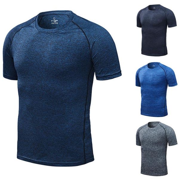 

men's t-shirts male summer t shirt fitness short sleeve o neck fashion quick dry man solid color tee, White;black
