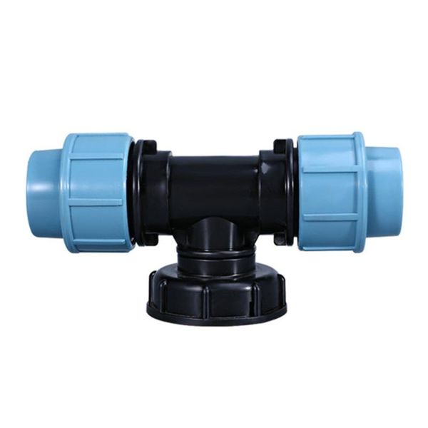 

watering equipments 20/25/32mm plastic pe tube tee connector water splitter ibc tank reducing pipe t-shaped joints