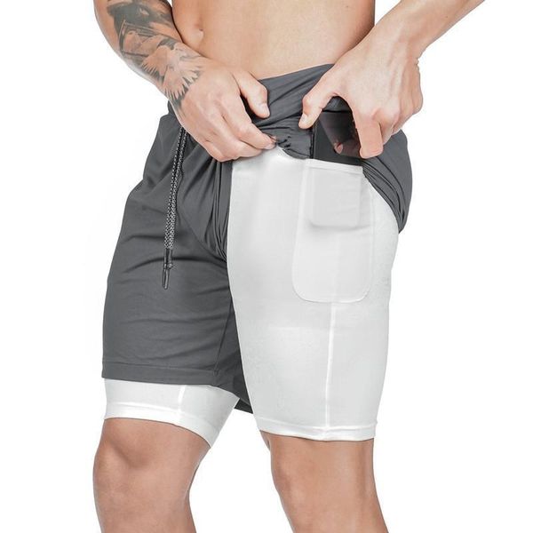

men's shorts 2021 sports summer leisure running quick dry pants air permeability training fitness jogging gym men, White;black