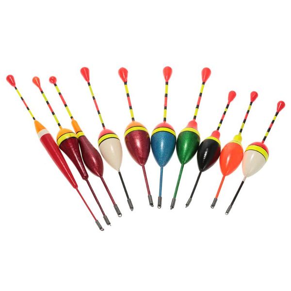 

fishing accessories 10pcs multi-purpose floats set light floaters buoyant bite strike angling equipment indicator float buoy
