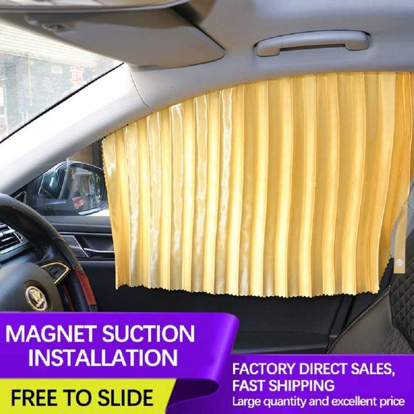 

car sunshade automobile sunshade block full magnetic rail car curtain two-sided sunscreen magnetic suction car curtain