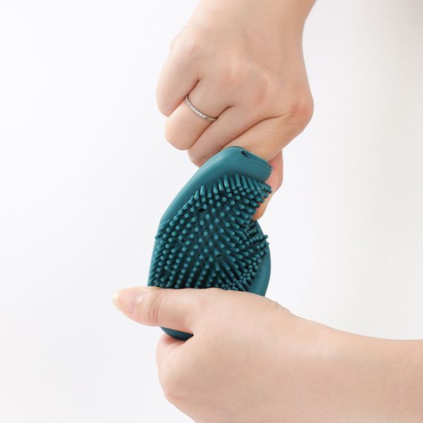 

quick foam bath brush soft silicone rubbing bubble massage shower body cleaning p9
