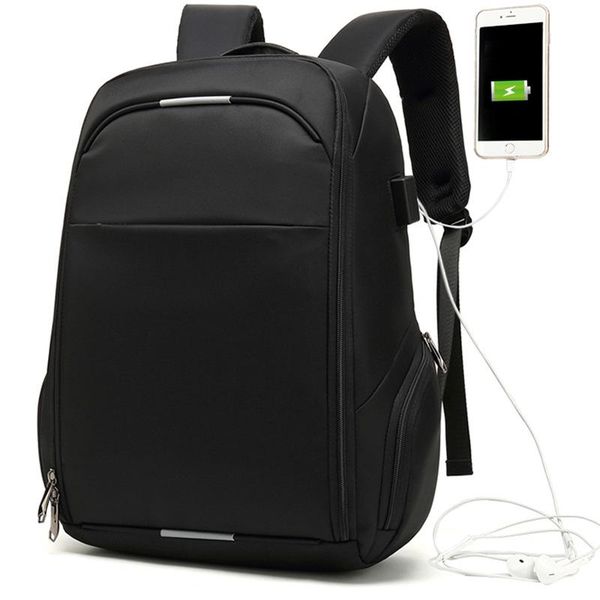 

backpack waterproof 15.6 inch lapusb charger men business travel women oxford rucksack male school bag mochila high capacity