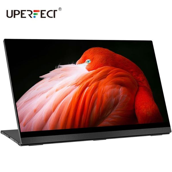 

monitors ultra fhd 4k ips screen 10 point touch g-sensor portable monitor 15.6inch display for tiktok camgirl live show or video game