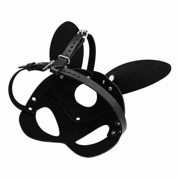 NXY Giocattoli per adulti Sexy Maschera per la testa di gatto morbida BDSM Bondage Copricapo Giocattoli del sesso Troie Schiavo Restraint Hood Coniglio Maschere di Halloween Cosplay Gag Giochi per adulti 1202