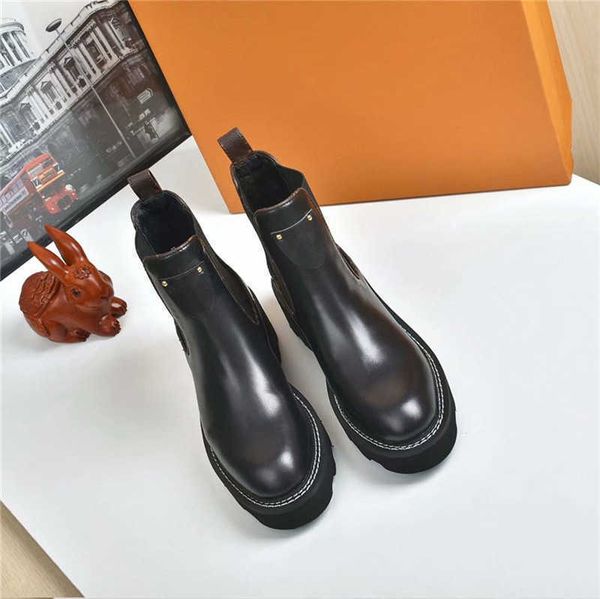 

2021 designer beaubourg ankle boots women fashion martin boot outdoor winter leather sneakers with box size us5-10, Black