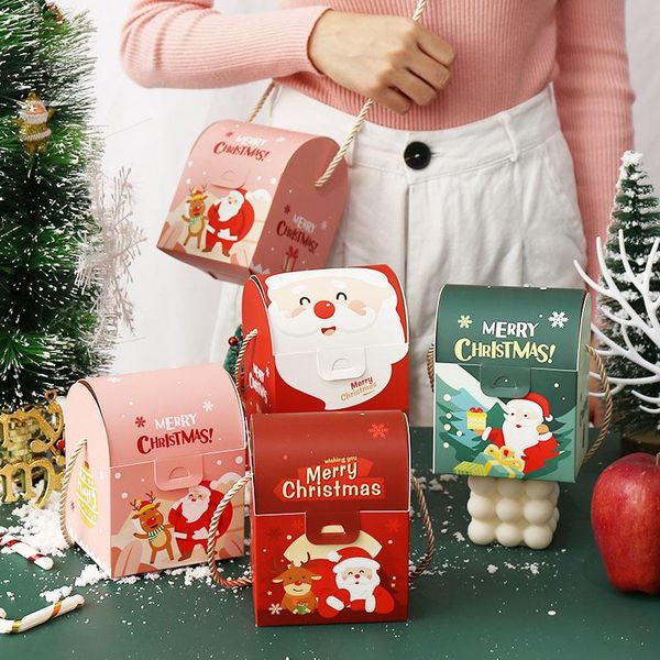 

gift wrap merry christmas decoration apple box handbag backpack eve portable chocolate candy packaging party bag