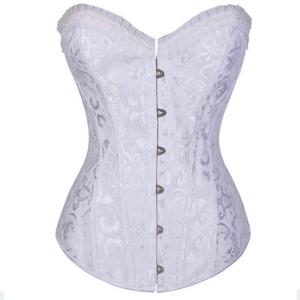

luxury women's shapers 8519 women's steel bone court corset, Black;white