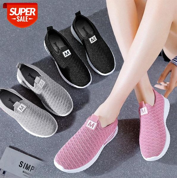 

old beijing cloth shoes women's breathable mesh surface casual single sports mother's stall trendy women #4x4l