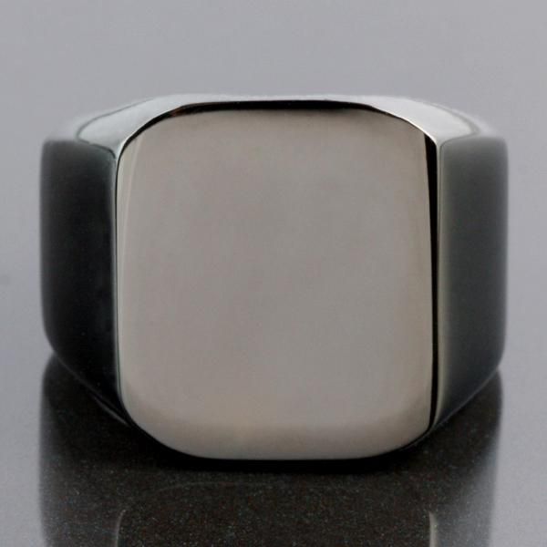 

cluster rings black stainless steel ring punk hip hop rock for men women jewelry fashion, Golden;silver