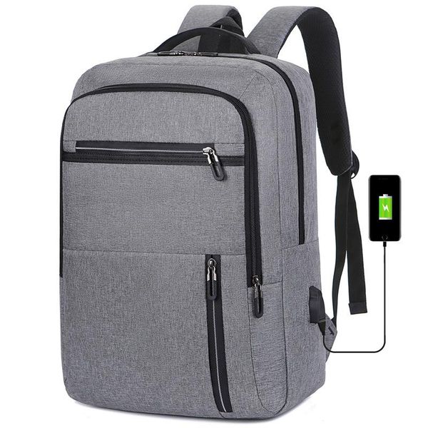 

backpack oxford men lap5.6 inch usb charging large back pack male mochila