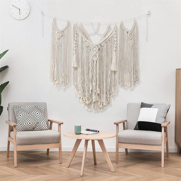 

tapestries est hand-woven macrame wall hanging bohemian art woven tapestry crafts decoration gorgeous for home bedroom