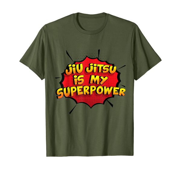 

jiu jitsu is my superpower funny gift jiu jitsu t-shirt, White;black