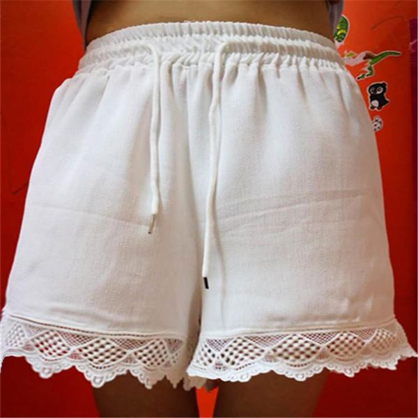 

women's shorts plus size womens summer beach drawstring high waist casual loose 24, White;black