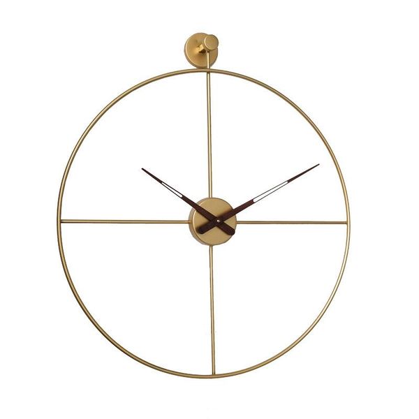 

wrought iron wall clock european modern design luxury watch bedroom living room decoration quartz silent golden clocks