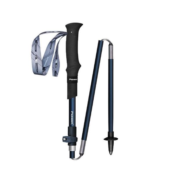 

lightweight trekking poles five-section folding outer lock carbon fiber walking stick outdoor climbing hiking canes