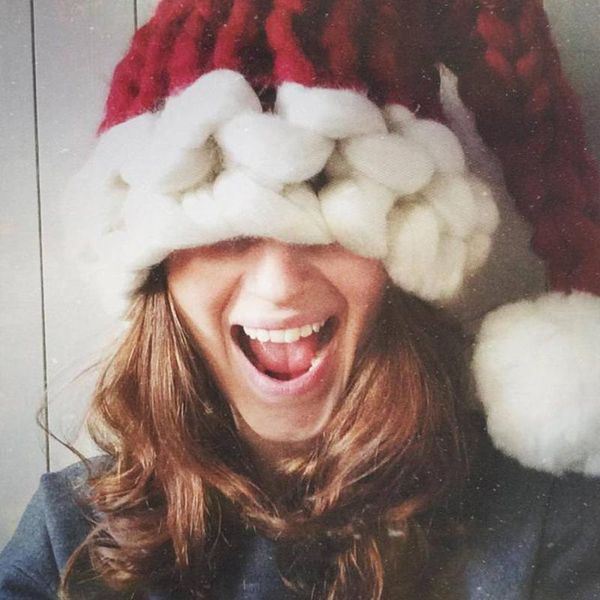 

beanies christmas winter warm hat parent-child children baby woven fashion