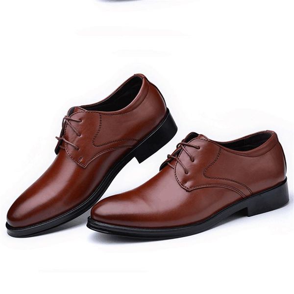 

classic fashion 2021 men's business dress with wild casual shoes, Black