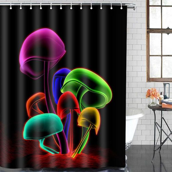

shower curtains mtmety dream forest curtain waterproof bathroom polyester fantasy mushroom bath screens rideau de douche